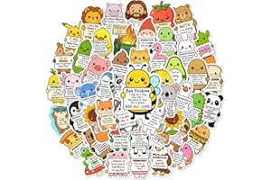 BEATRI Emotional Support Animal Sticker 50PCS – Waterproof Vinyl Affirmation Decals for Water Bottles, Laptops, Journaling – Motivation Positive Affirmation Gift for Kids & Womens