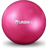 URBNFit Mini Pilates Ball - Small Exercise Ball for Yoga, Pilates, Barre, Physical Therapy, Stretching and Core Fitness - Ben