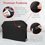 GrillTough Heavy Duty BBQ Grill Cover 152x71x112 cm Waterproof UV view 4