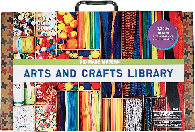 kid made modern arts and crafts library set
