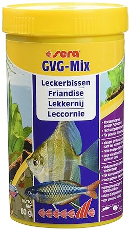 sera GVG-Mix mit ganzen Futtertieren als Leckerbissen und mit Präbiotika für verbesserte Futterverwertung, geringere Wasserbe