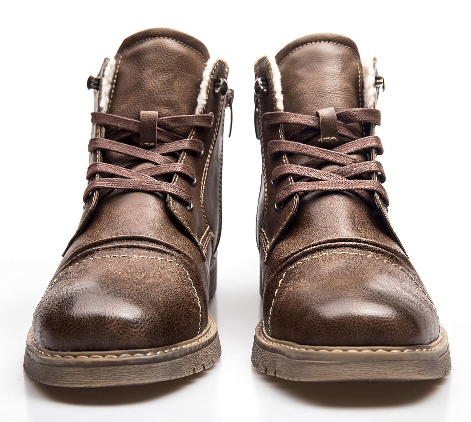XPER Mens Brown Fashion Lace up 