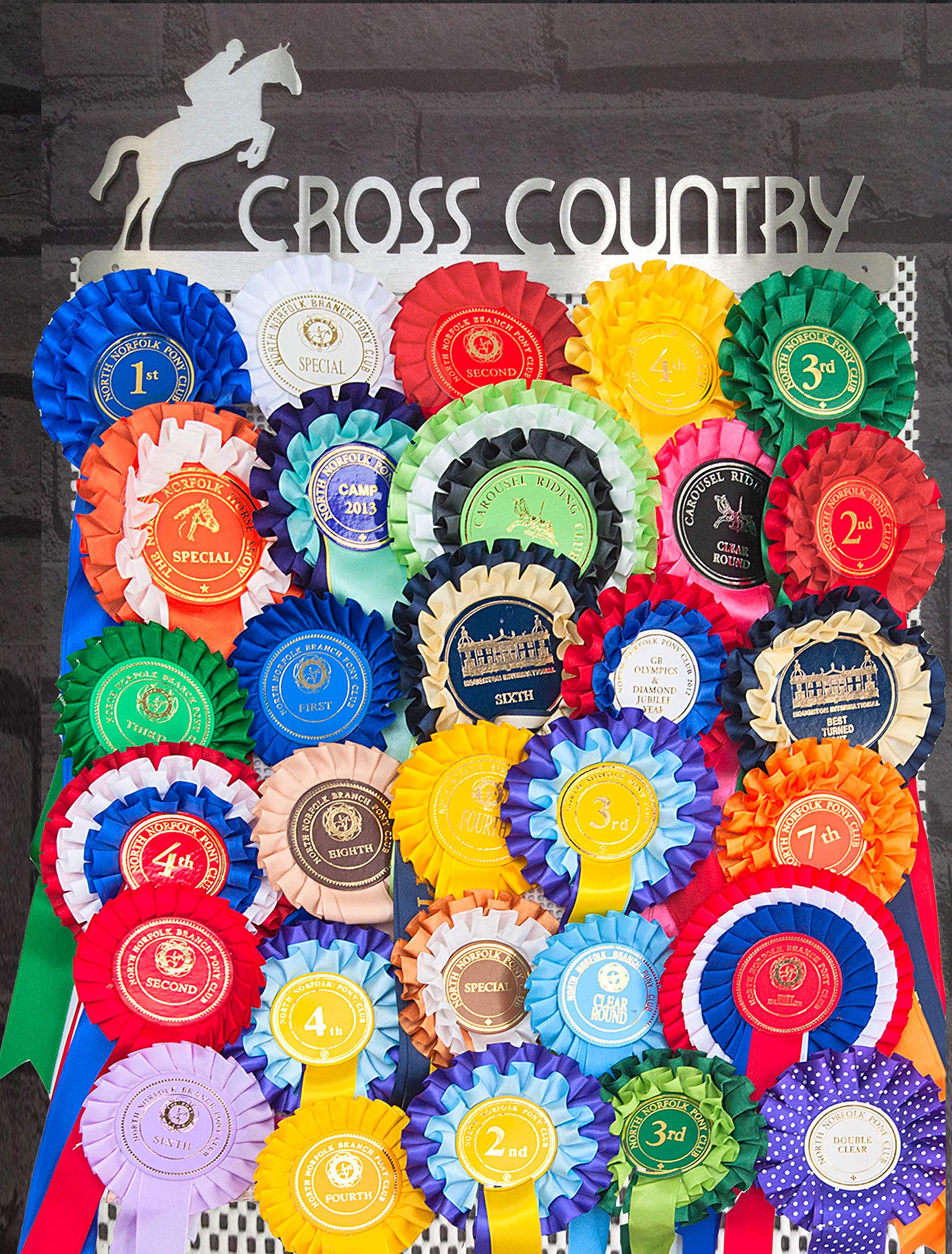 The Runners Wall Rosette Holder - Rosette Display - Rosette Hanger - Equestrian Rosette Holder - Equestrian Gift - Equestrian Rosette Display -Gift For Equestrians