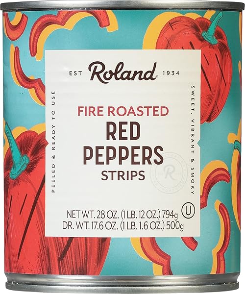 ROLAND FOODS FIRE-ROASTED RED PEPPER STRIPS, SPECIALTY IMPORTED...