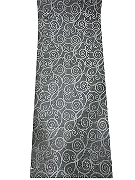 LaVelaHOME Teppichläufer, Meterware, Höhe 52 cm, grau PVC, geflochten, Rutschfest