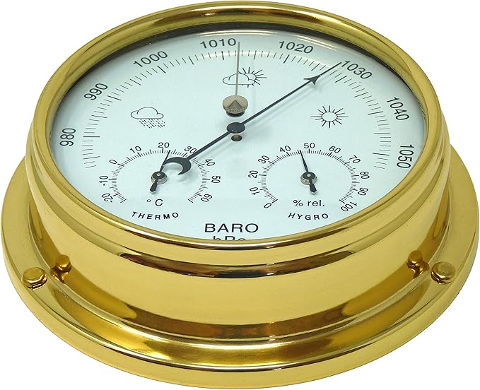 Amazon.com : Tabic Brass Barometer with Built in Hygrometer and