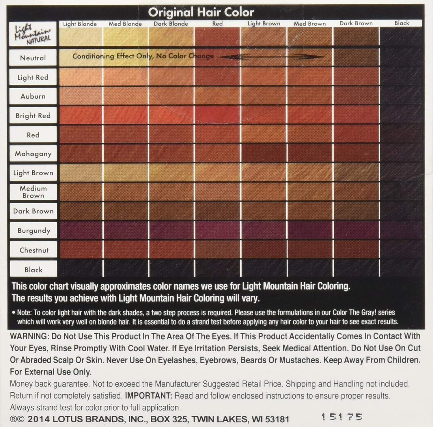 Light Mountain Henna Hair Color & Conditioner- Red Red - 4 Oz. - Powder, 113.4 g (Pack of 1) - Image 4