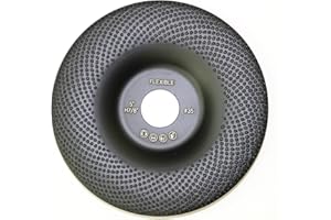 TRENION Flexible 5" Diamond Cup Grinding Polishing Disc Wheel with RCD Newest Technology & Rubber Cushioned Body for Universal Purpose (Flexible, 5", 4.8 oz Very Light)