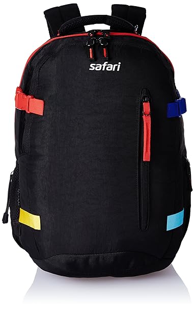 Safari 42 Ltrs Black Laptop Backpack (Signature Black)