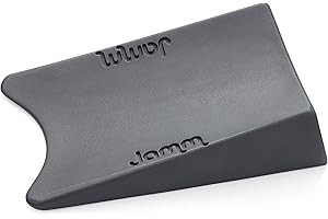 Jamm Door Stopper |Bottom of Door Stop Wedge Holds Doors Open in Both Directions | Premium Non Rubber Non Slip Hardware | Standard Size | Dark Grey - 1 pack