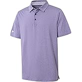 Mens Golf Polo Shirt Moisture Wicking Dry Fit Performance Athletic Short Sleeve Striped Golf Shirts for Men