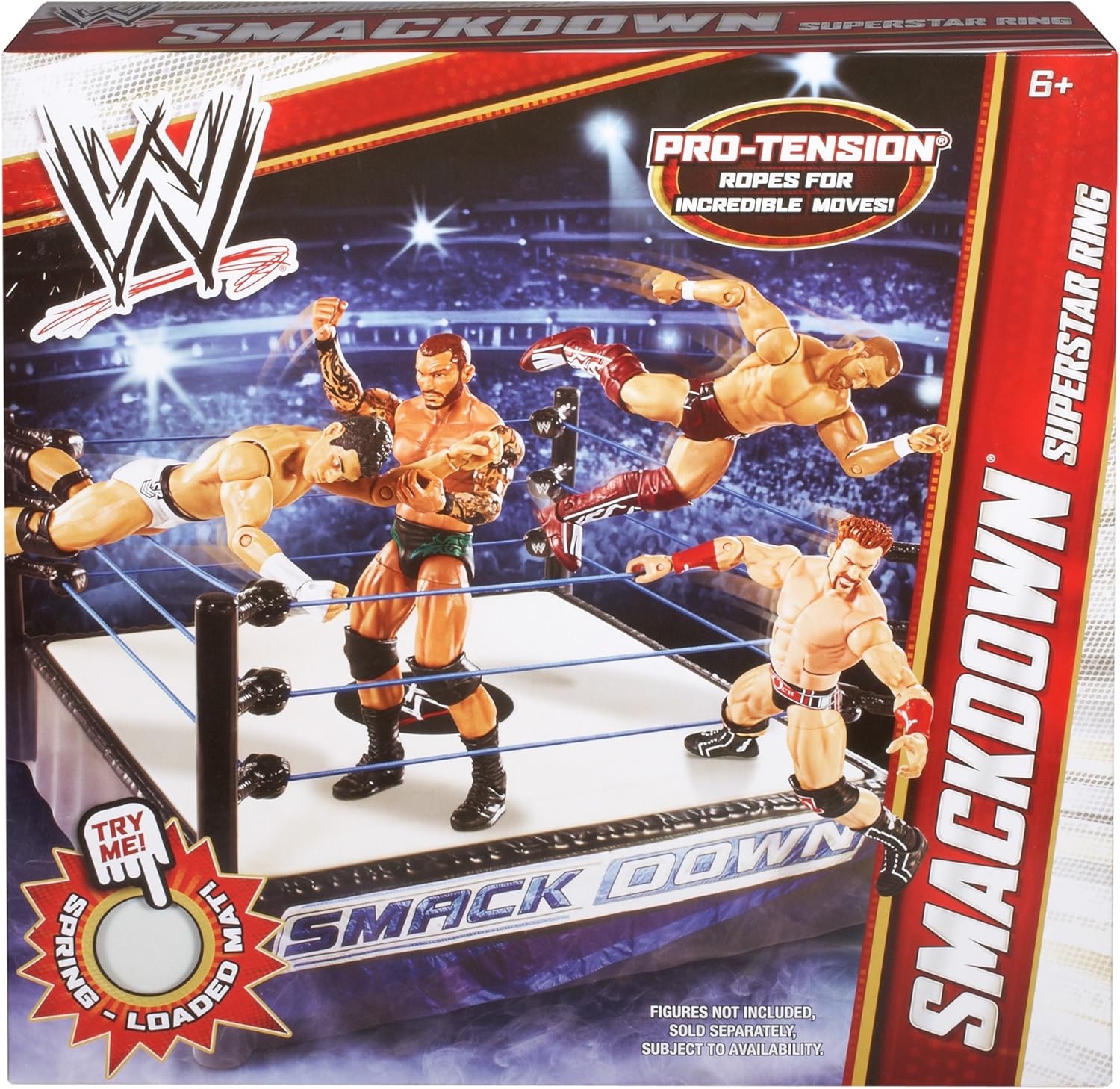 wwe raw wrestling ring toy
