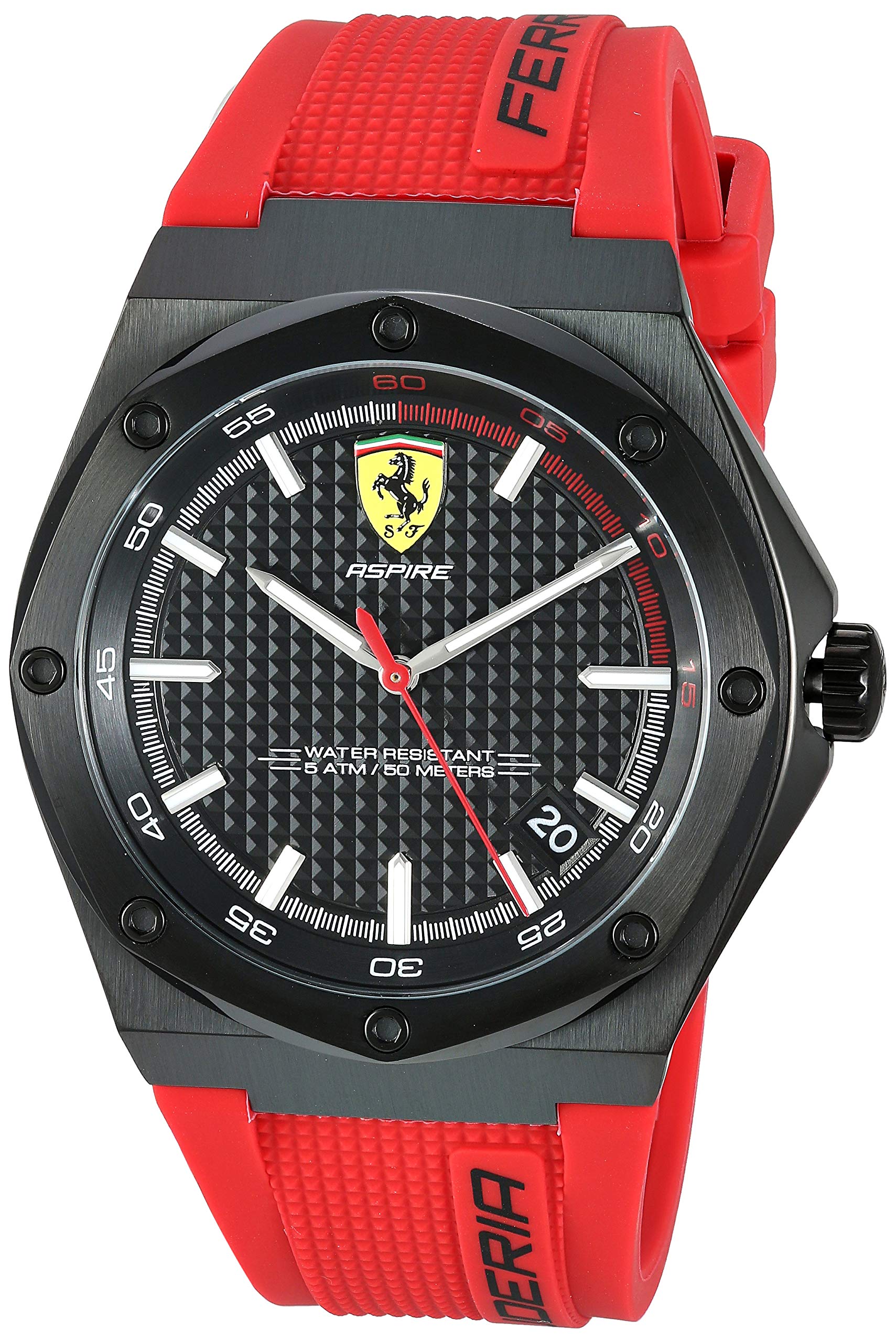 Ferrari Men's 0870030 Aspire Analog Display Quartz Red Watch on