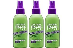 Garnier Fructis Style Curl Renew Reactivating Milk Spray, for Naturally Curly Hair, 5.0 Fl Oz, 3 Count (Packaging May Vary)