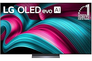 LG 77-Inch Class OLED evo AI 4K C5 Series Smart TV w/Dolby Atmos, Dolby Vision, HDR10, AI Super Upscaling 4K, Filmmaker Mode, Wow Orchestra, Alexa Built-in (OLED77C5PUA, 2025)