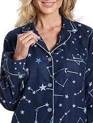 Noble Mount Women's Cotton Flannel Pajama Set