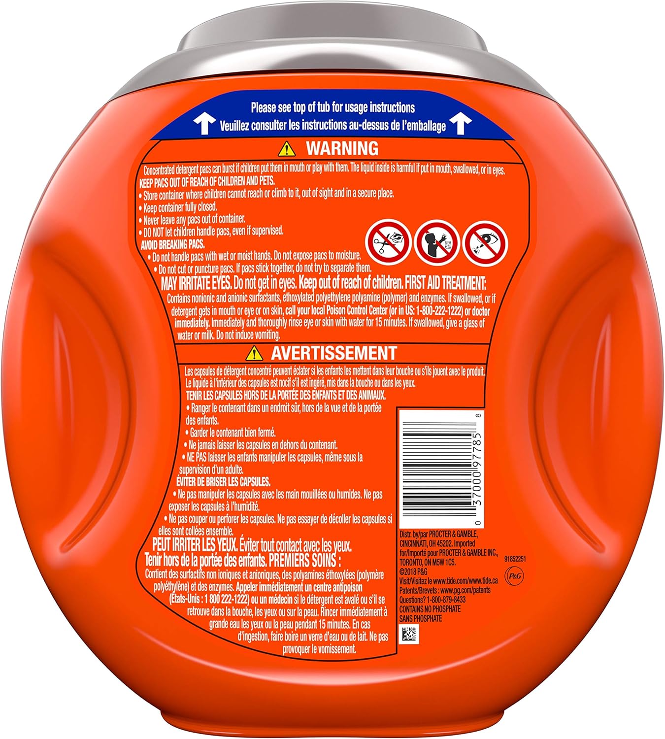 Tide PODS Plus Downy 4 in 1 HE Turbo Laundry Detergent Pacs, April Fresh Scent, 61 Count Tub - Packaging May Vary: Health & Personal Care