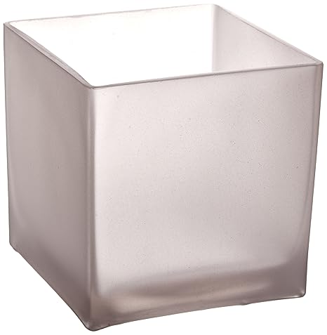 Buy Wgv Frosted Square Cube Glass Vase Votive Candle Holder 5