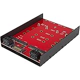 StarTech.com 4x M.2 SATA Mounting Adapter for 3.5in Drive Bay - Four-Drive M.2 to SATA Adapter for One 3.5” Drive Bay (35S24M2NGFF)