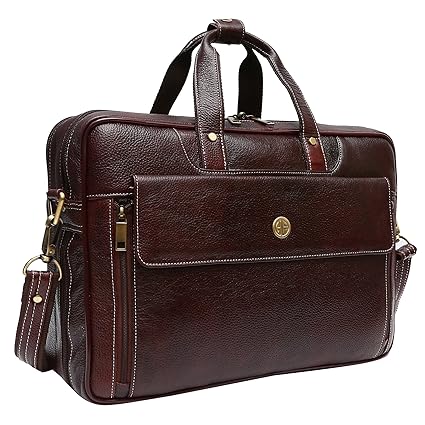 Hammonds Flycatcher Leather 20 L Brown Briefcase