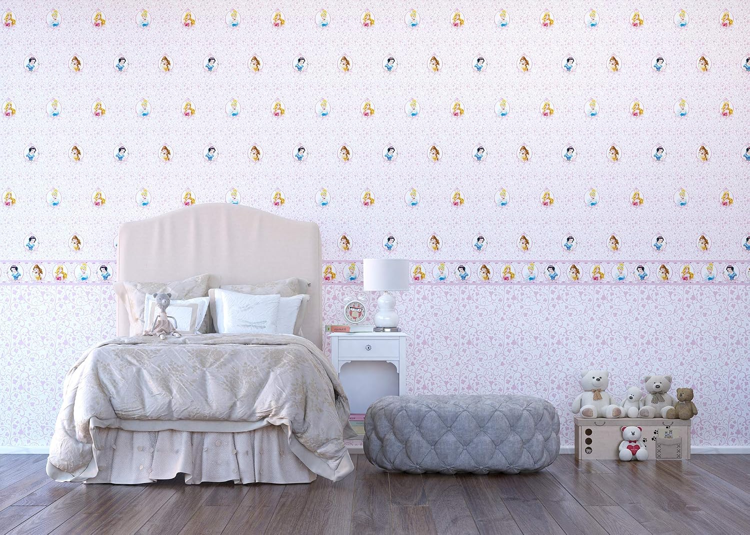Disney Princess, self-adhesive border for the wall in the room for the girl children's room, 5 m X 14 cm, Multi-colour, 500 x 14 cm - Image 3