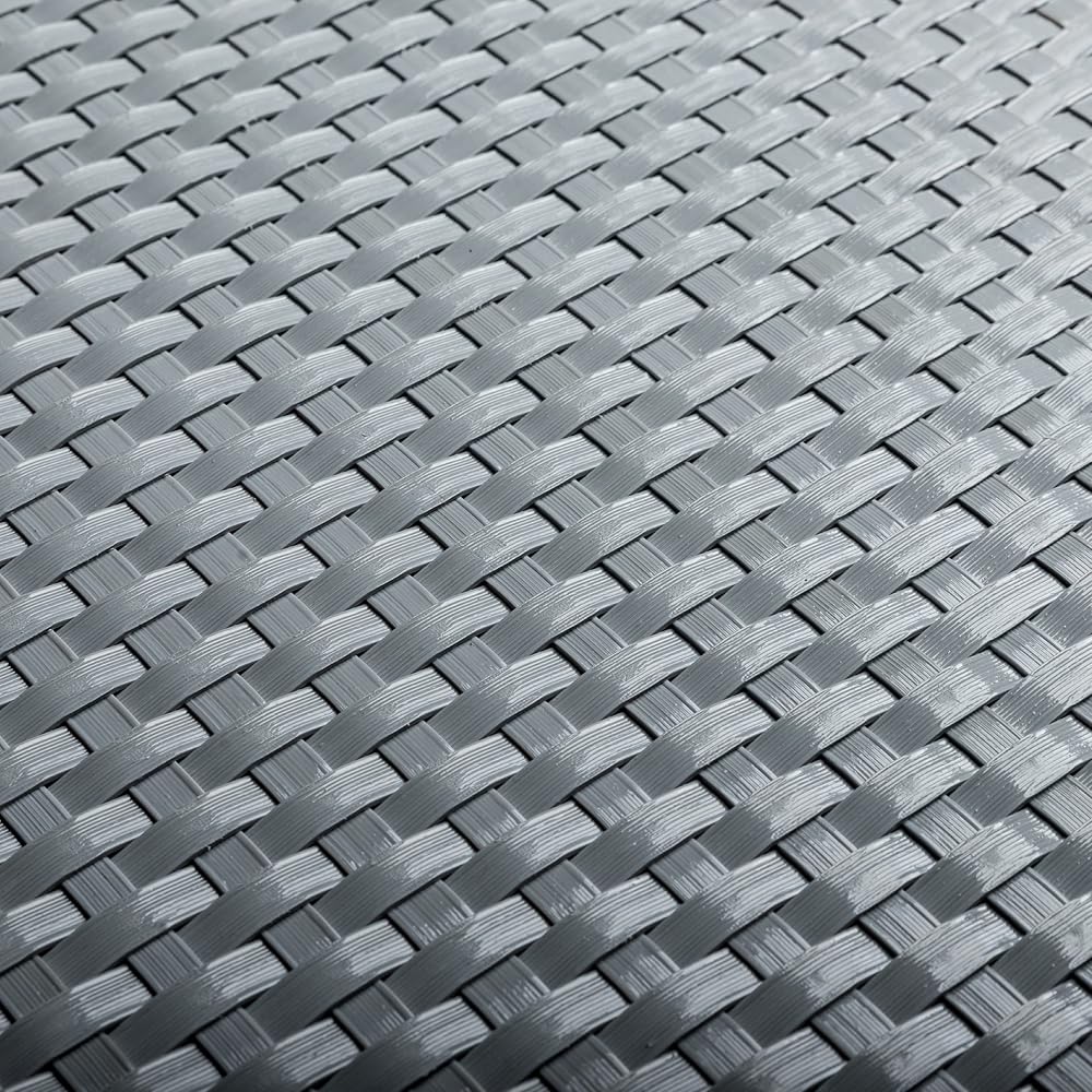 RattanArt 1m x 1m Light Grey Rattan Weave Privacy Screen Garden Fence Balcony
