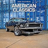 Red Robin 2026 American Classic Cars Monthly Wall Calendar | 12" x 24" Open | Premium Thick & Sturdy Paper | Hangable 12 Month Calendar | Lined Notes & To Do Area | Vivid Images | Plastic Free