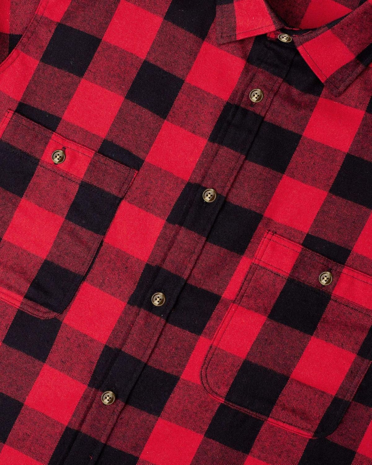 J.VER Men's Flannel Plaid Shirts Long Sleeve Regular Fit Button Down Casual Shirt for Boys: Clothing
