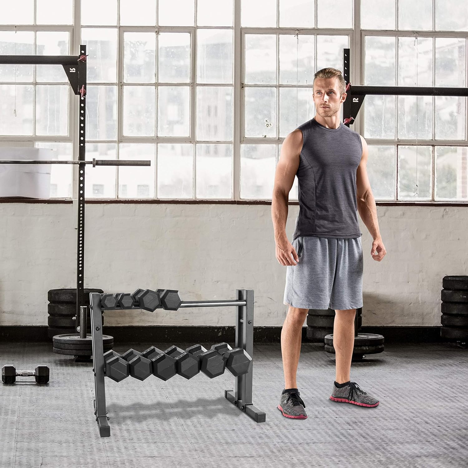 CAP Barbell 24" Utility Rack for Dumbbells, Medicine Balls and Kettlebells : Sports & Outdoors