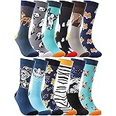 MOGGEI Funny Socks for Men Women Fun Cozy Crazy Novelty Fashion Breathable Printed Cotton Boot Socks