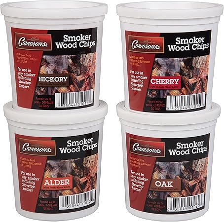 Oak, Cherry, Hickory, and Alder Wood Smoking Chips