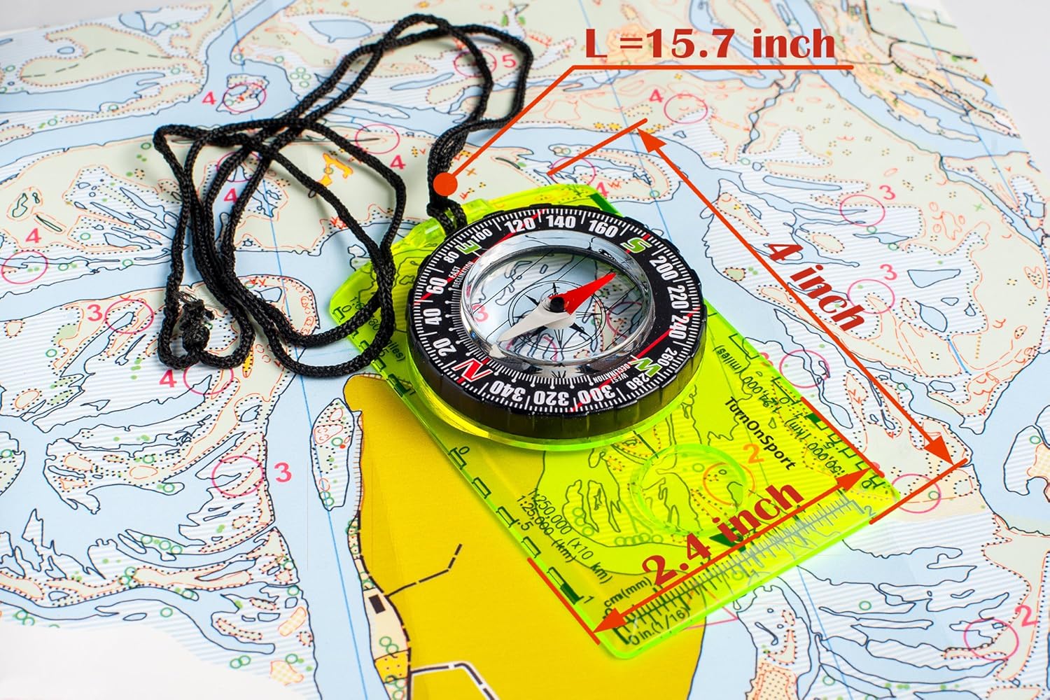 Orienteering Compass - Hiking Backpacking Compass - Advanced Scout Compass for Camping and Navigation - Boy Scout Compass for Kids - Professional Field Compass for Map Reading - Best Survival Gifts : Sports & Outdoors