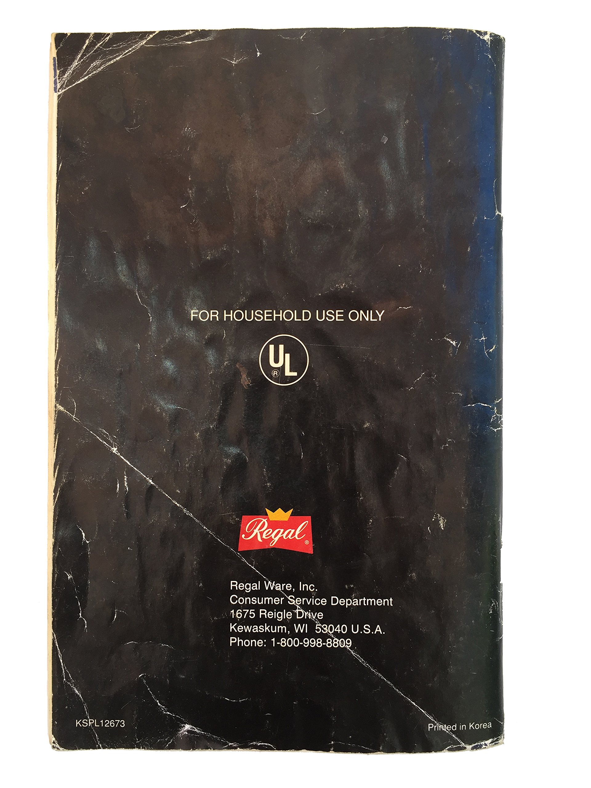 Regal Kitchen Pro Breadmaker Guide and Cookbook Model Nos K6742 and K6743: Regal  Kitchen Pro: Amazon.com: Books