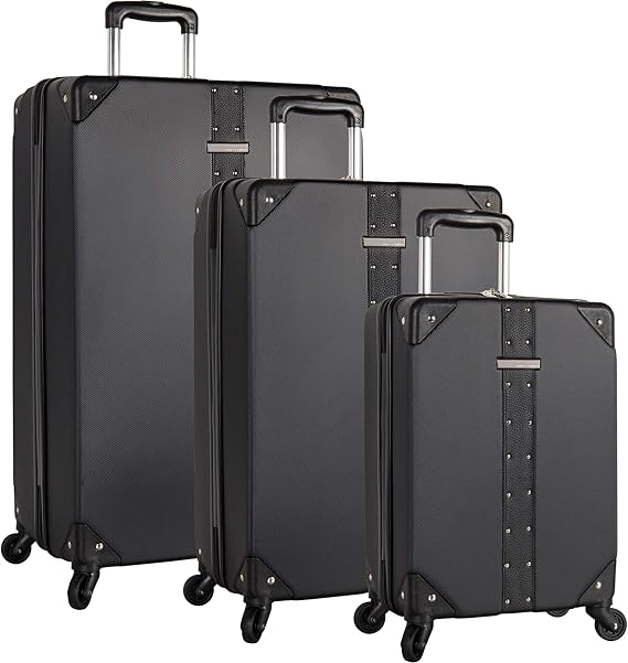 vince camuto carry on luggage black