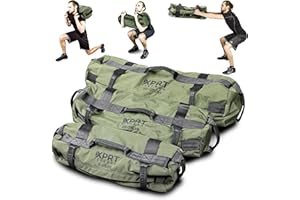 XPRT Fitness Workout Sandbag for Heavy Duty Workout Cross Training 7 Multi-positional Handles - Color Army Green/Black/Camo