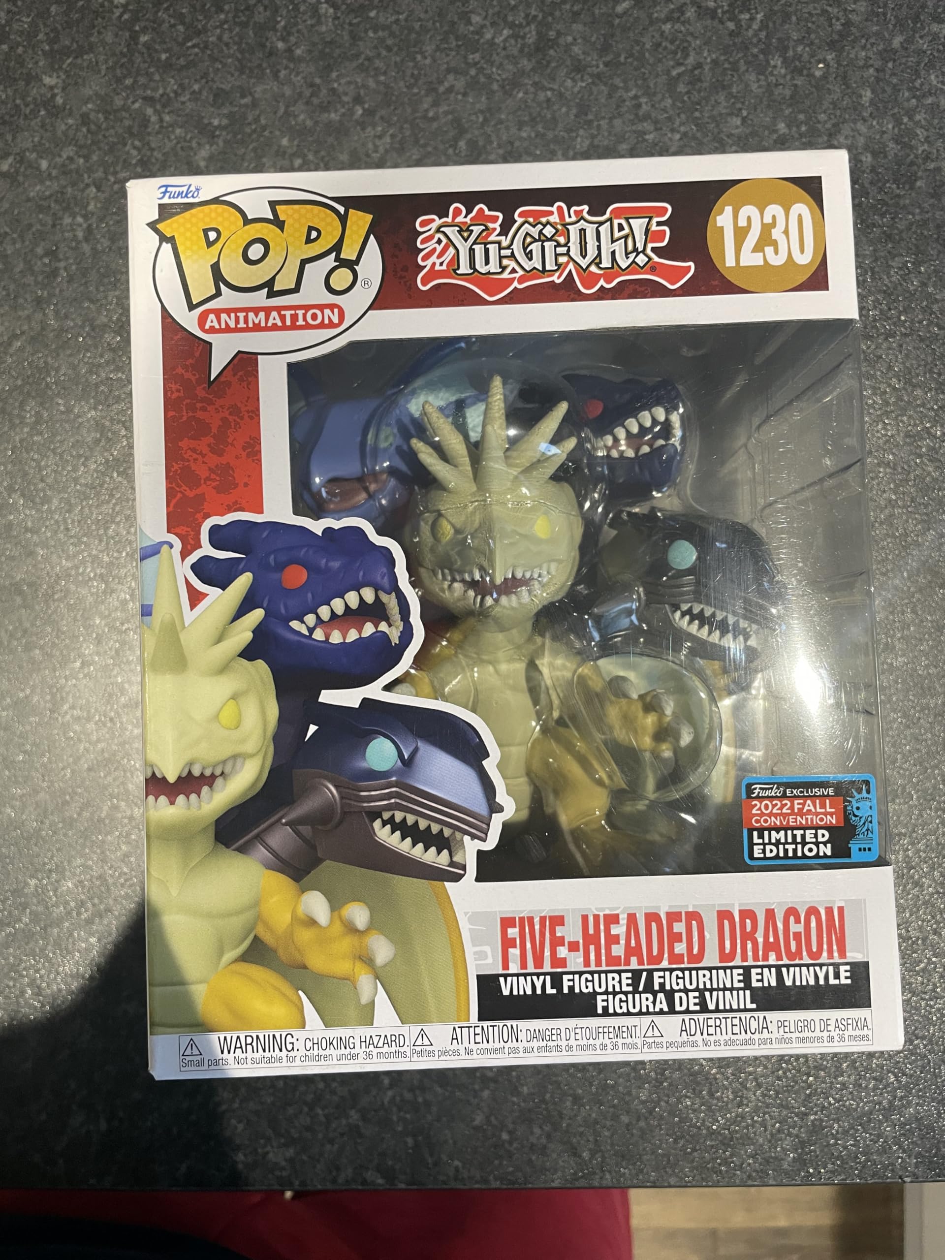 Funko POP! Super Animation: Yu-Gi-Oh! Five-Headed Dragon Vinyl Figure 2022 Fall Convention Exclusive, 1230