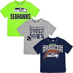 Gerber Unisex Baby NFL 3 Pack Short Sleeve Fan Tee