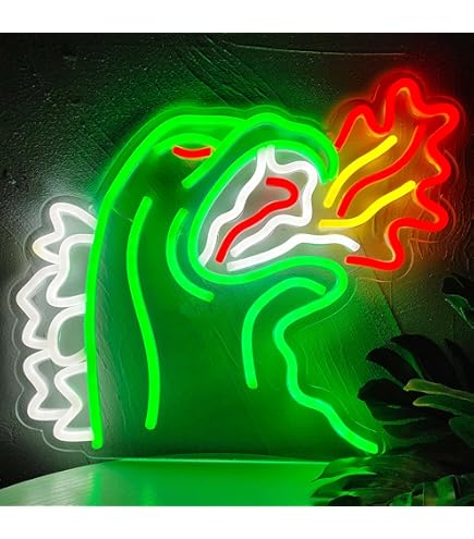 Green Monster Neon Signs Monster Claw Scratch Marks Neon Lights