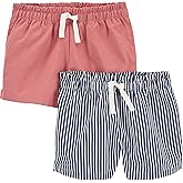 Simple Joys by Carter's Girls Knit Shorts, Pack of 2