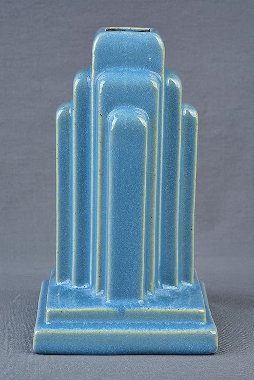 Amazon.com: Muncie Pottery 1928 Gloss Blue Art Deco Skyscraper ...