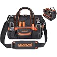 thumbnail image 2 of Work Tote WELKINLAND 32-Pockets Waxed Canvas Tool Bag Heavy-Duty Electrician Tool Bag H Pink Tool Box 2 of 13
