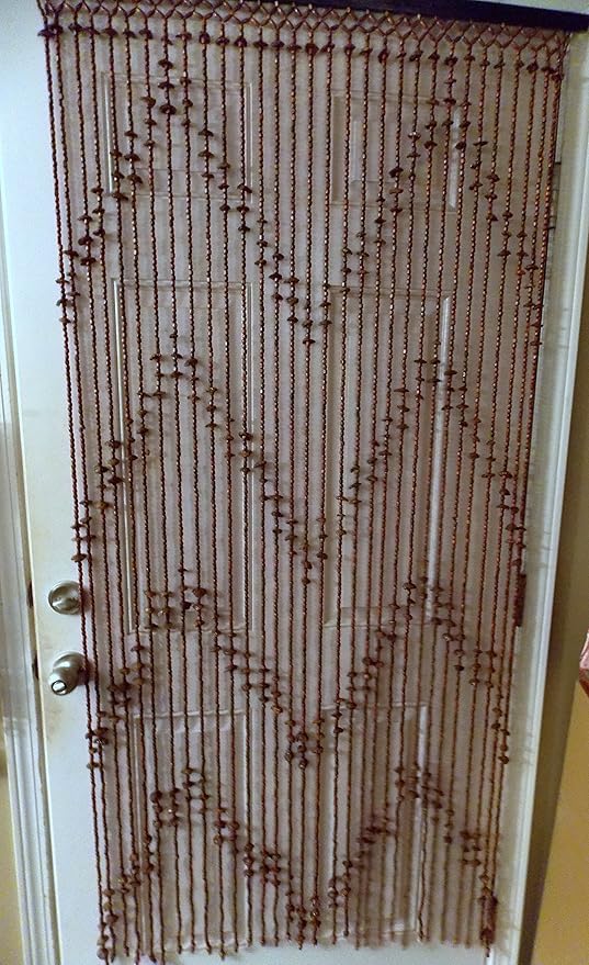 madera con semillas nudos cortina