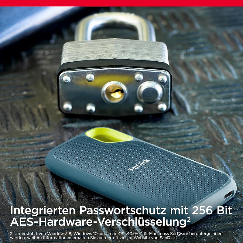 Extreme Portable SSD 1 TB - bis zu 1.050 MB/s Lesen - Monterey
