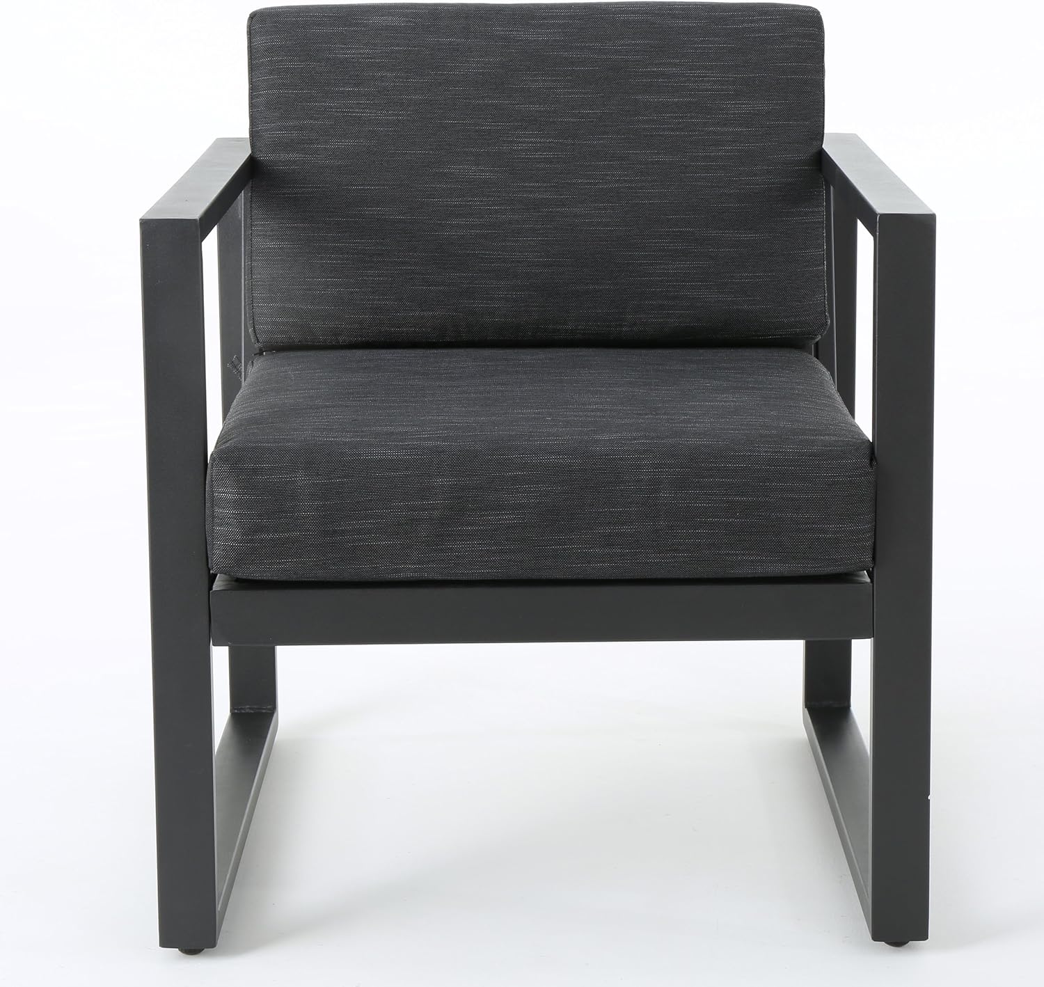 Amazon Com Christopher Knight Home Navan Chat Set 4 Pcs Set Dark Gray Garden Outdoor