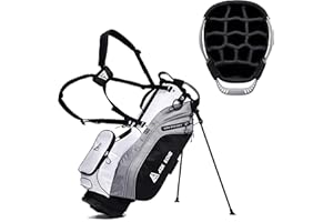 ASK ECHO Lightweight Golf Stand Bag with 14 Way Full Length Dividers 9 Pockets