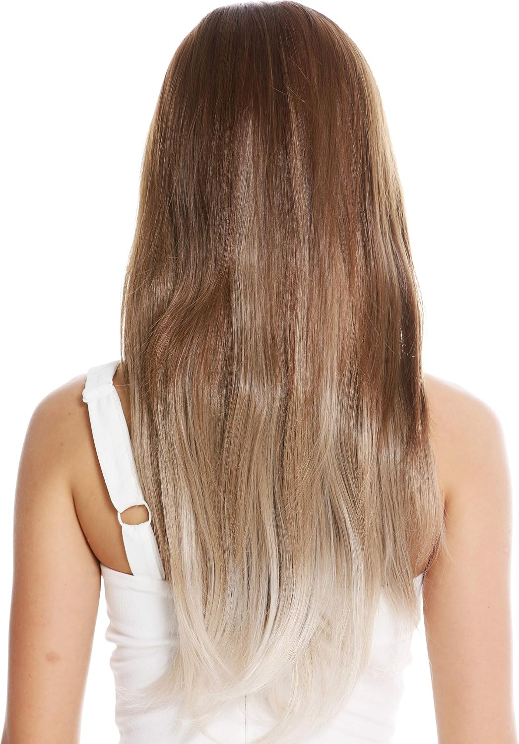 WIG ME UP, GFW3464-G322 women's quality wig long sleek middle parting balayage brown blonde highlights - Image 5
