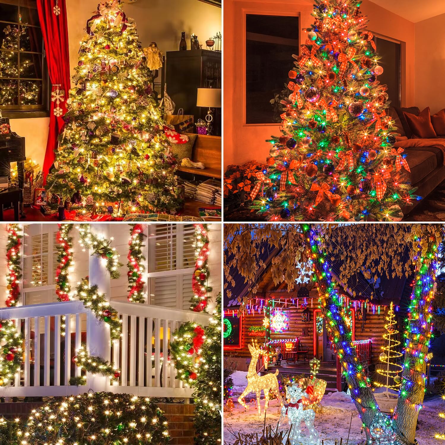 Upgraded Color Changing Christmas String Lights