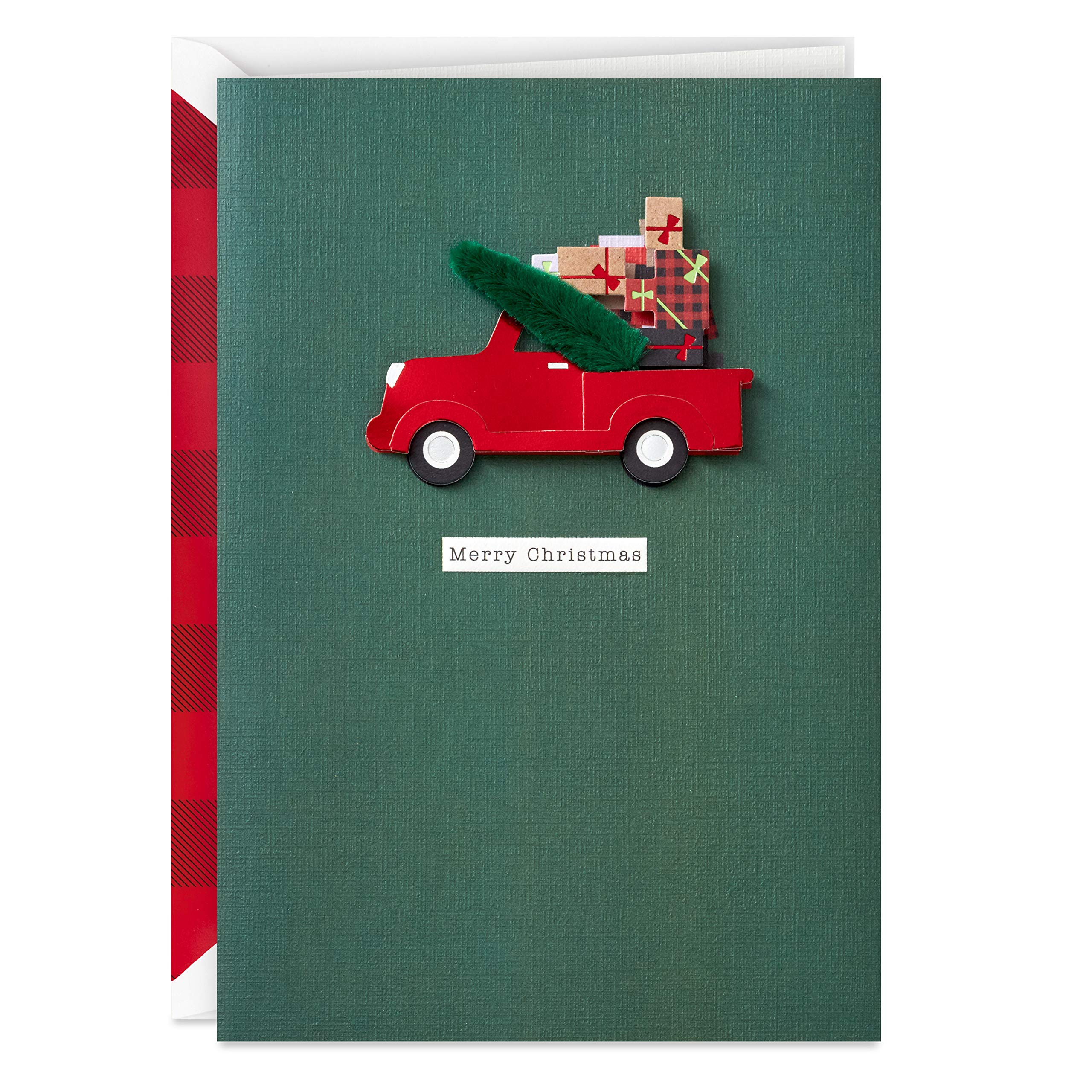 Hallmark Signature Christmas Card (Red Truck)