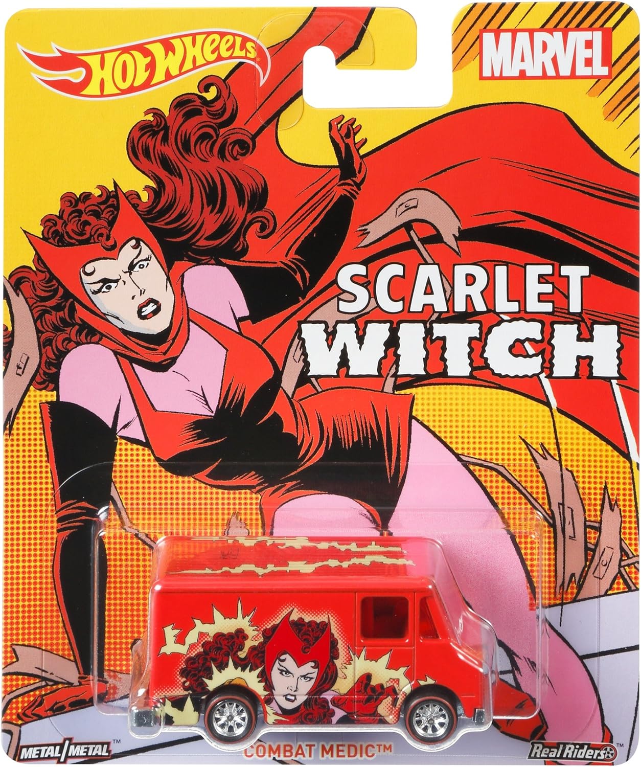 Hot Wheels Marvel Scarlet Witch - Combat Medic Vehicle, Red