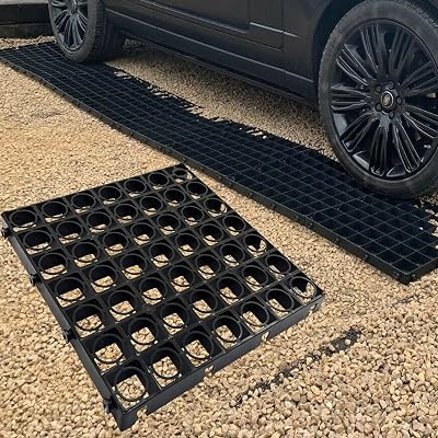 STORM TRADING Driveway Grid Paving for Grass Lawn Shed Gravel 4 Grids
